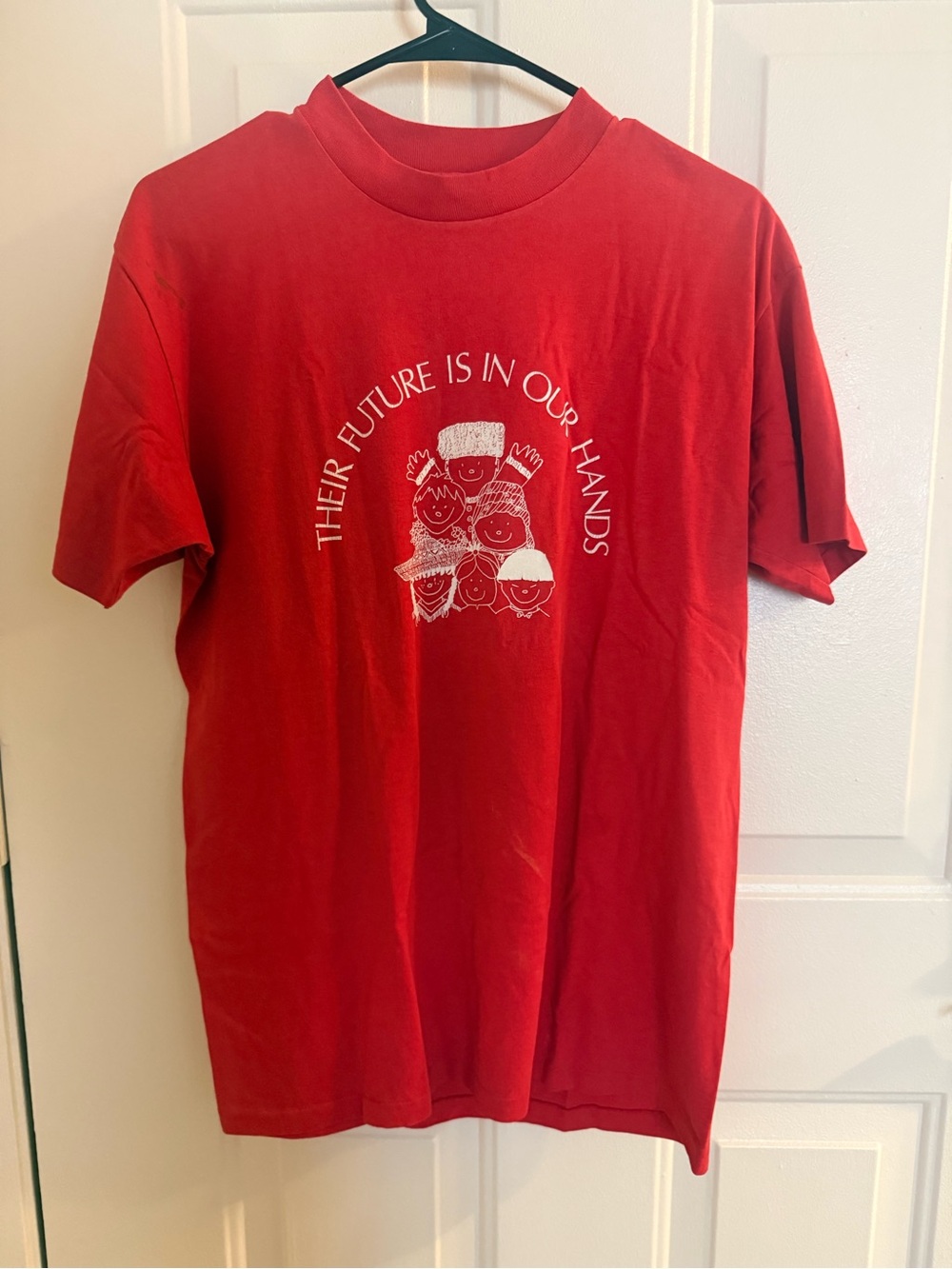 Hanes Red Graphic Tee with White Print